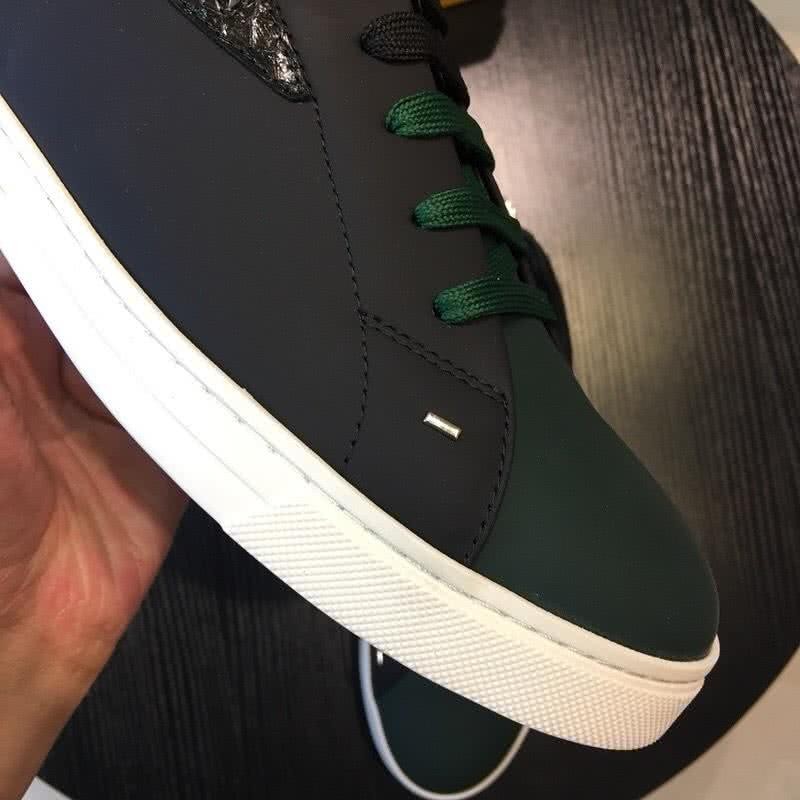 Fendi Sneakers Black Upper White Sole Men 9