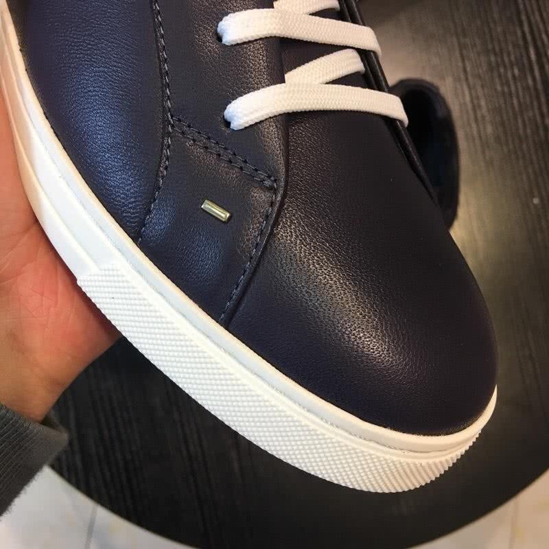 Fendi Sneakers Leather Black Upper White Shoelaces And Sole Men 9