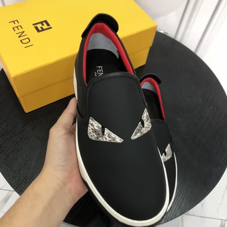 Fendi Sneakers Monster Black Upper White Sole Men 3