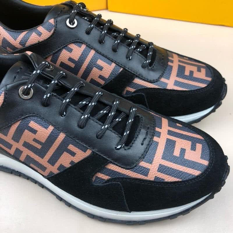 Fendi Sneakers Black Pink And Yellow Men 5