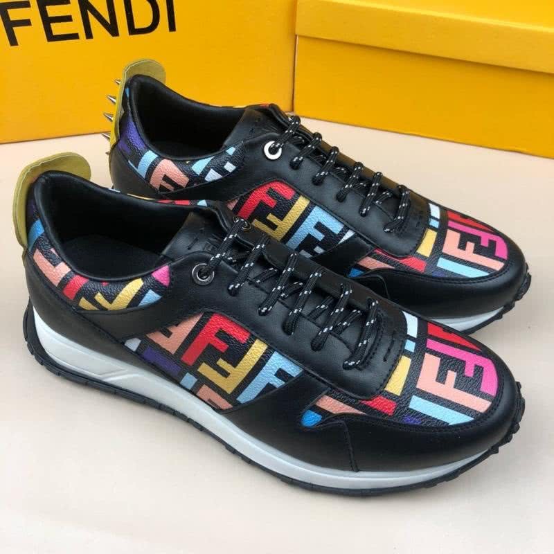 Fendi Sneakers Black Pink Blue Yellow Men 3