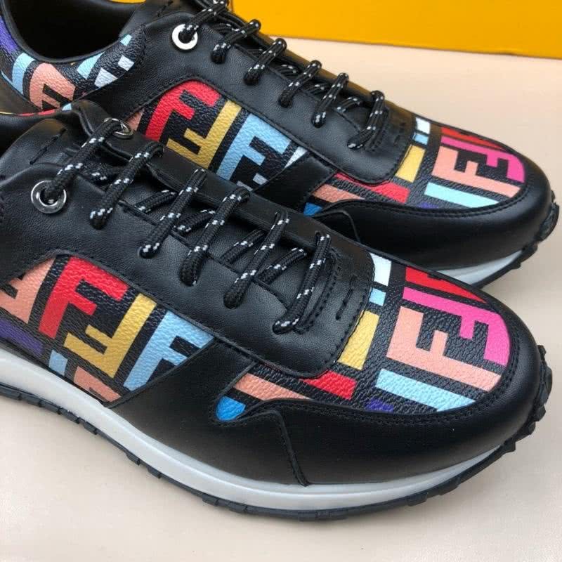 Fendi Sneakers Black Pink Blue Yellow Men 6