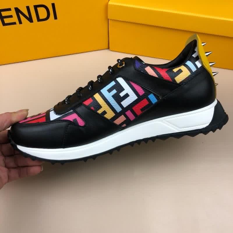 Fendi Sneakers Black Pink Blue Yellow Men 7