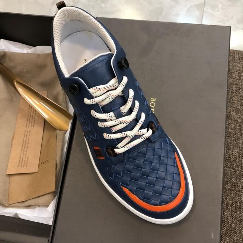 Bottega Veneta New Fashion Sneakers Cowhide Blue Men 3