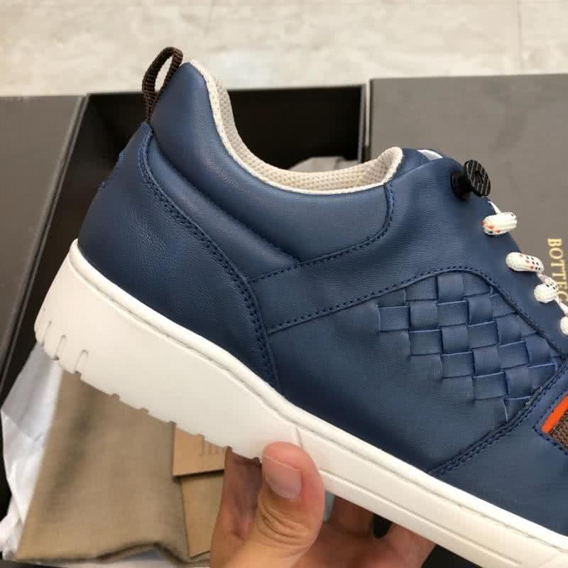 Bottega Veneta New Fashion Sneakers Cowhide Blue Men 6