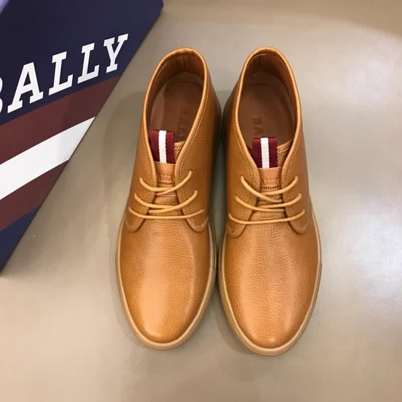 Bally Fashion Leather Shoes Cowhide Brown Men 2