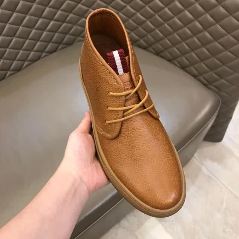 Bally Fashion Leather Shoes Cowhide Brown Men 7