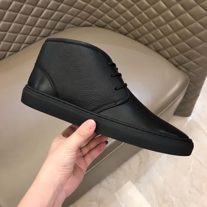 Bally Fashion Leather Sports Shoes Cowhide Black Men 6