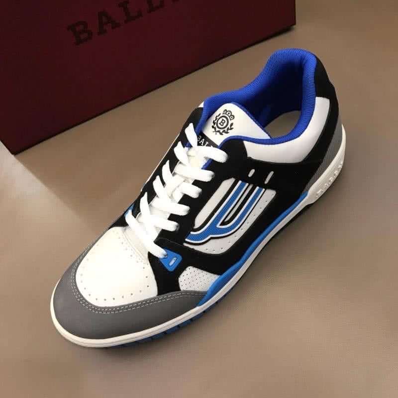 Bally Fashion Leather Sports Shoes Cowhide White And Grey Women/Men 4