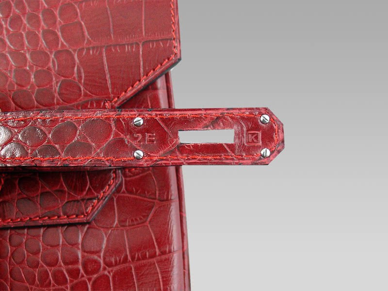 Hermes Birkin 40cm Crocodile Red 12