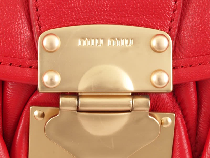 Miu Miu Small Coffer Bag Red 7