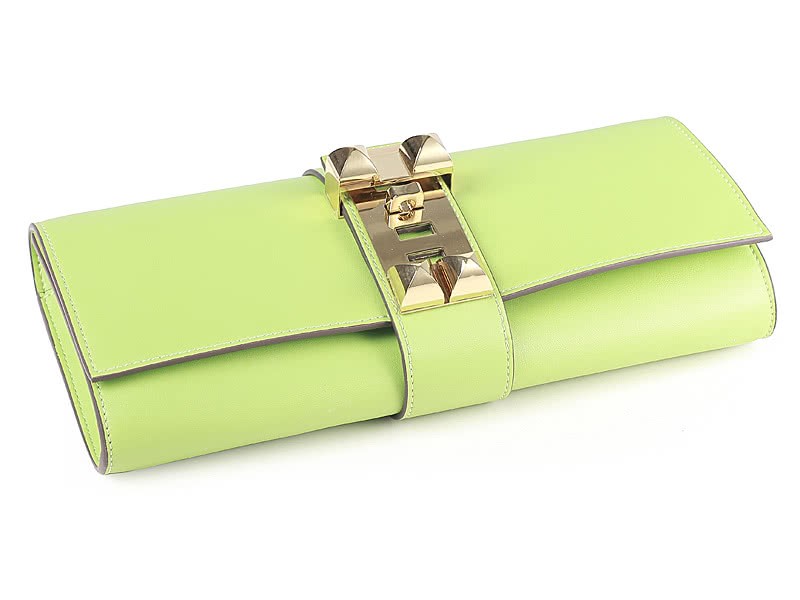 Hermes Medor Clutch Apple Green 5