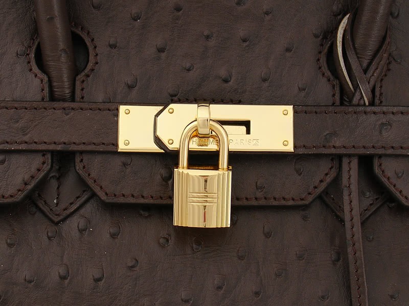 Hermes Birkin 35 Cm Ostrich Chocolate 6