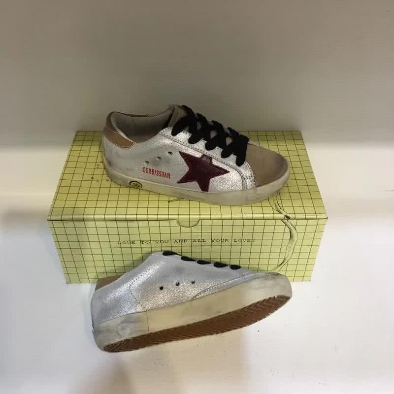 Golden Goose∕GGDB Kids Superstar Sneaker Antique style Silver 4