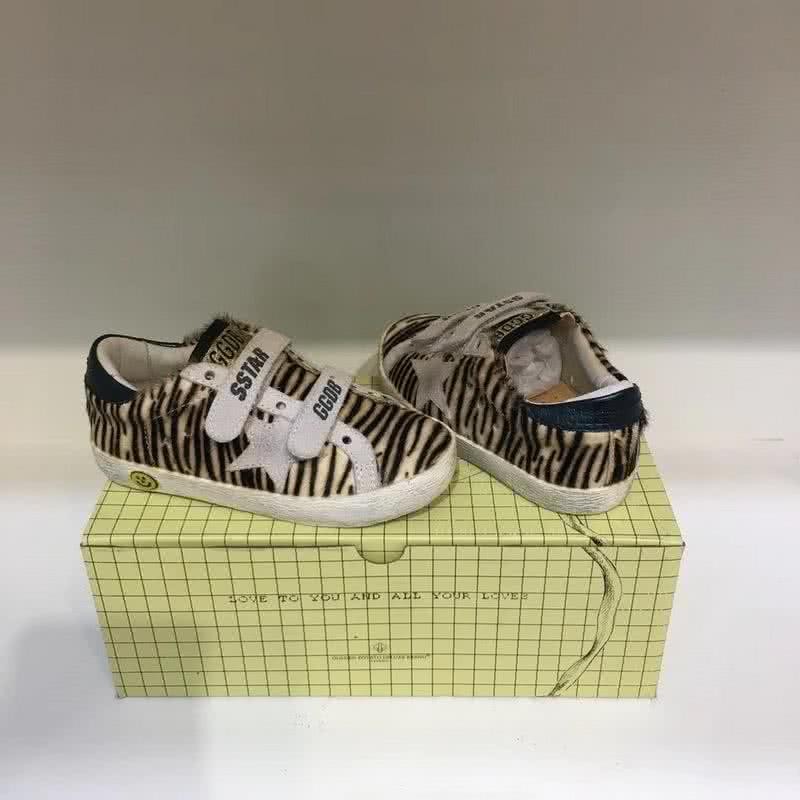 Golden Goose∕GGDB Kids Superstar Sneaker Antique style Kids zebra-stripe Black 2