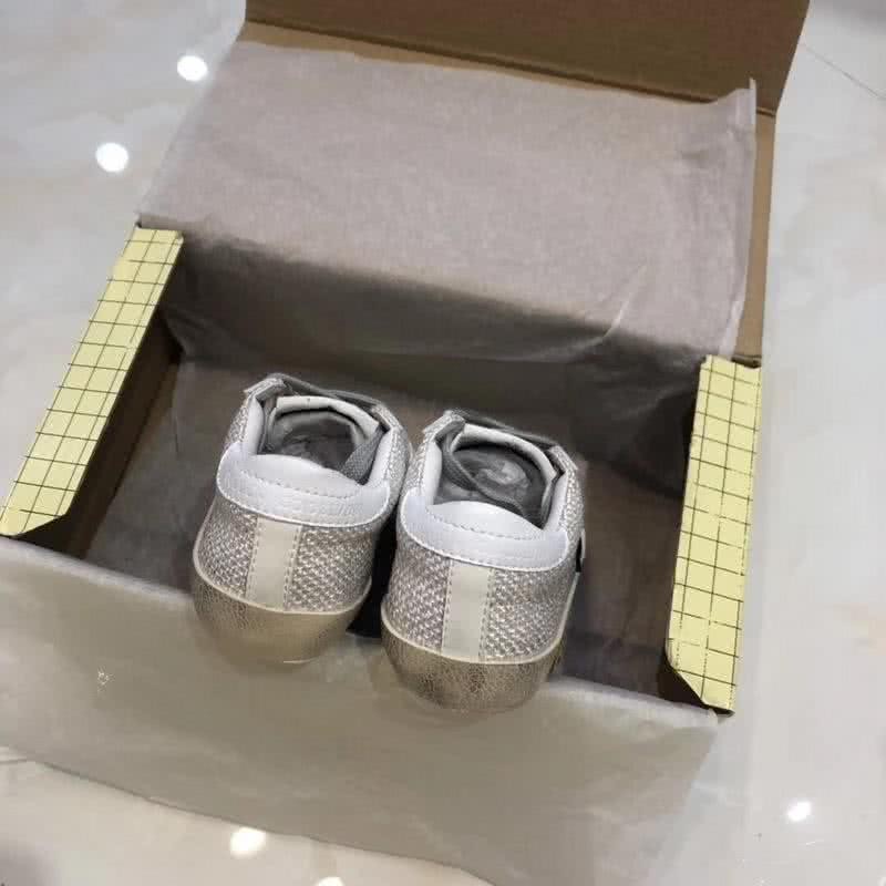 Golden Goose∕GGDB Kids Superstar Sneaker Antique style Grey and Black star 6