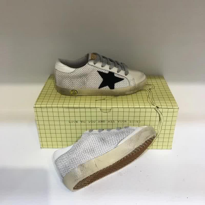 Golden Goose∕GGDB Kids Superstar Sneaker Antique style Grey and Black star 10