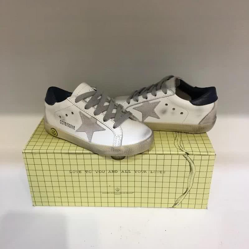 Golden Goose∕GGDB Kids Superstar Sneaker Antique style White and Grey star 10