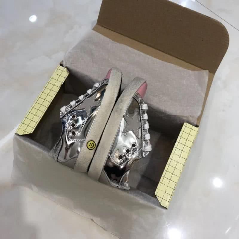 Golden Goose∕GGDB Kids Superstar Sneaker Antique style Silver/Pink/Gold 4