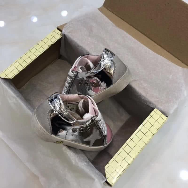 Golden Goose∕GGDB Kids Superstar Sneaker Antique style Silver/Pink/Gold 7