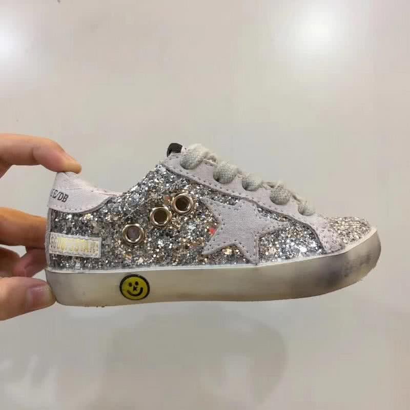 Golden Goose∕GGDB Kids Superstar Sneaker Antique style Grey paillette 1