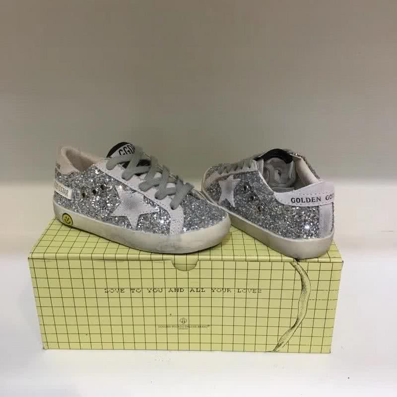 Golden Goose∕GGDB Kids Superstar Sneaker Antique style Grey paillette 8