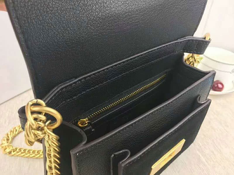 Givenchy Small gv3 Bag In Grained Leather And Suede Black 8