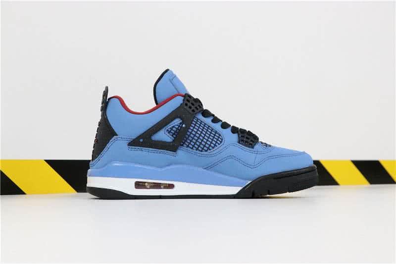 Travis Scott x Air Jordan 4 Houston Oilers Blue And Black Men 3