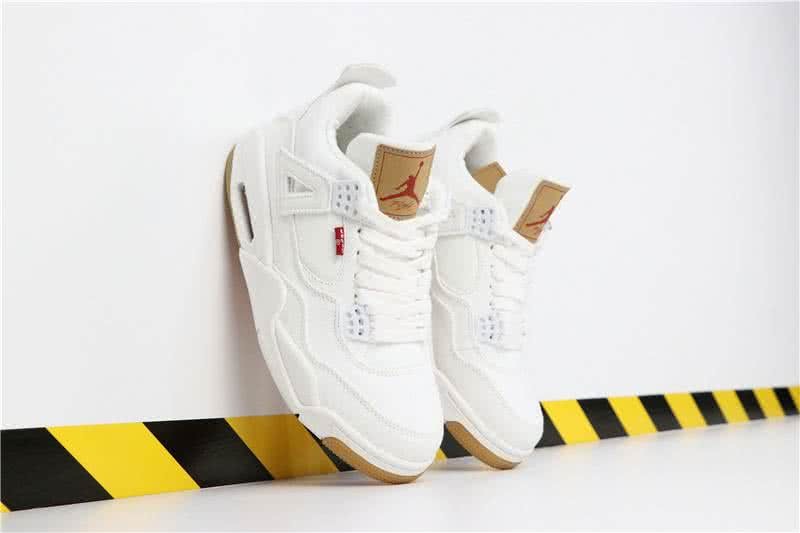 Levis x Air Jordan 4 White Men 2