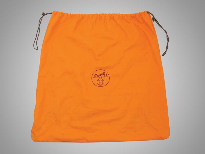 Hermes Pilot Envelope Clutch Orange With Silver Hardware 14