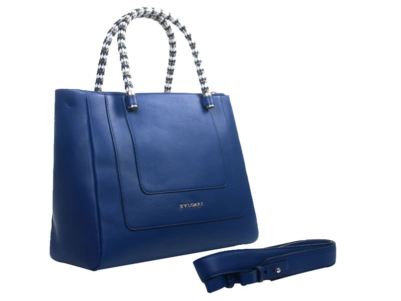 Bvlgari Serpenti Medium Tote Dark Blue 2