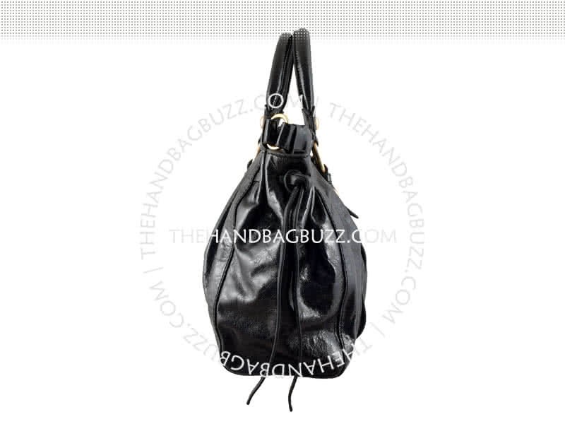 Miu Miu Cowhide Leather Tote Black 3
