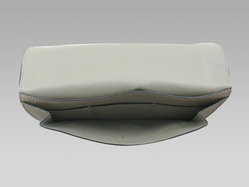 Hermes Dogon Togo Leather Wallet Purse Grey 9