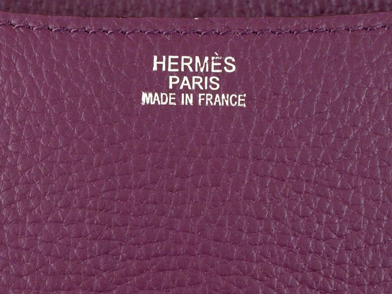 Hermes Constance 23 Single Shoulder Bag Togo Leather Purple 8