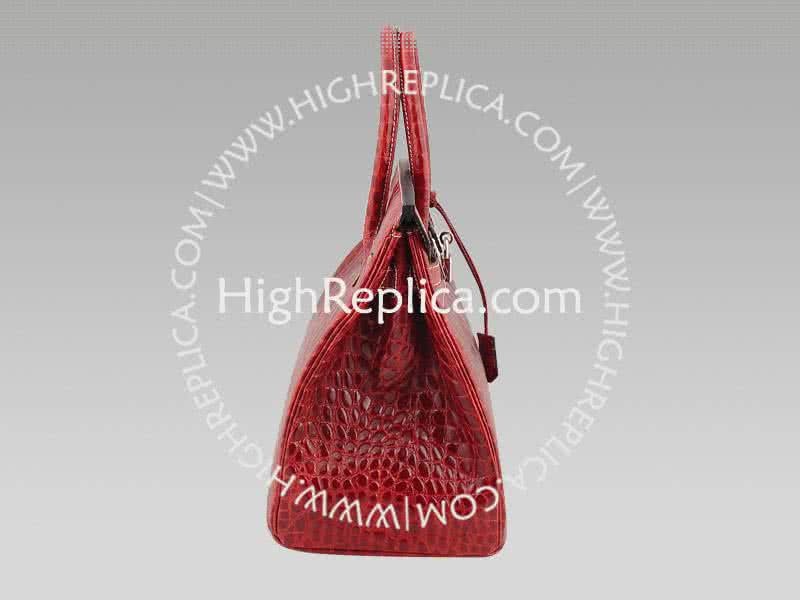 Hermes Birkin 35 Cm Red Mock Croc 3