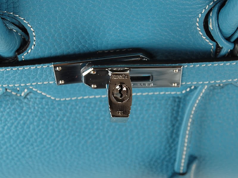 Hermes Birkin 35cm Togo Leather Blue 8