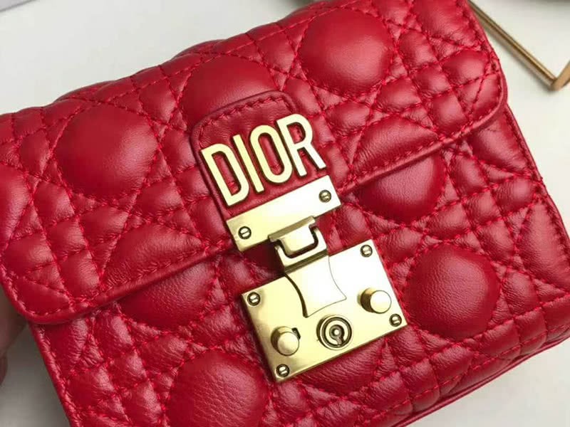 Dior Dioraddict Mini Lambskin Bag Red 3