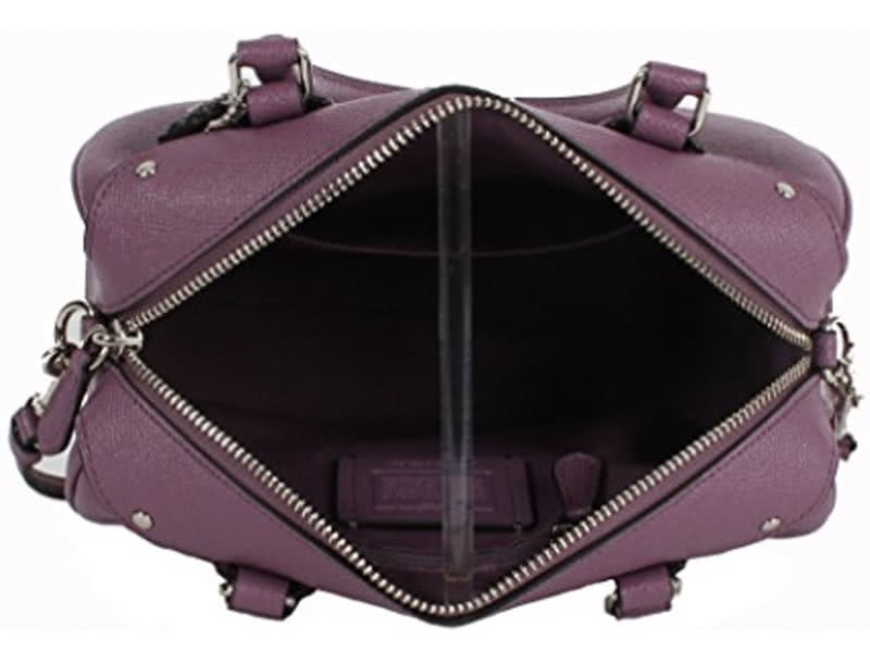 Coach Mini Bennett Crossbody Satchel Crossgrain Leather Mauve 4