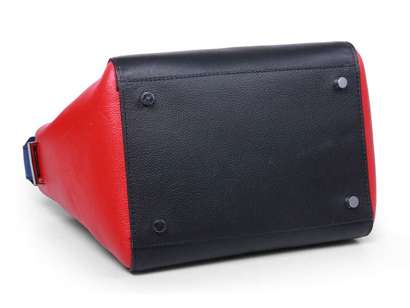 Givenchy Leather Hdg Convertible Tote Black Red 4