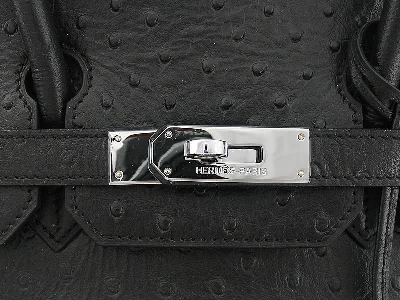 Hermes Birkin 35 Cm Ostrich Black 9