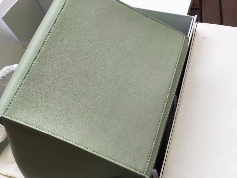 Celine Small Big Bag With Long Strap In Supple Grained Calfskin Light Green 9
