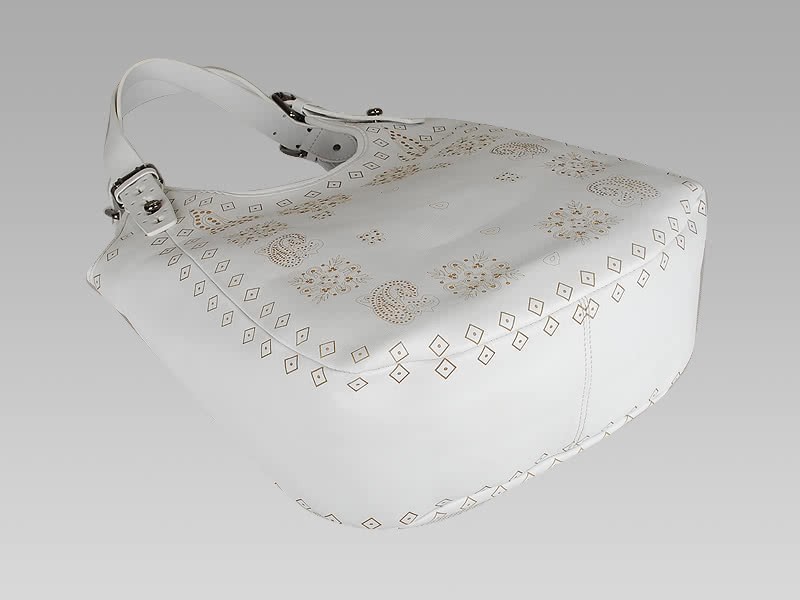 Givenchy New Sacca Medium Perfo White Leather With Bandana Motif 5