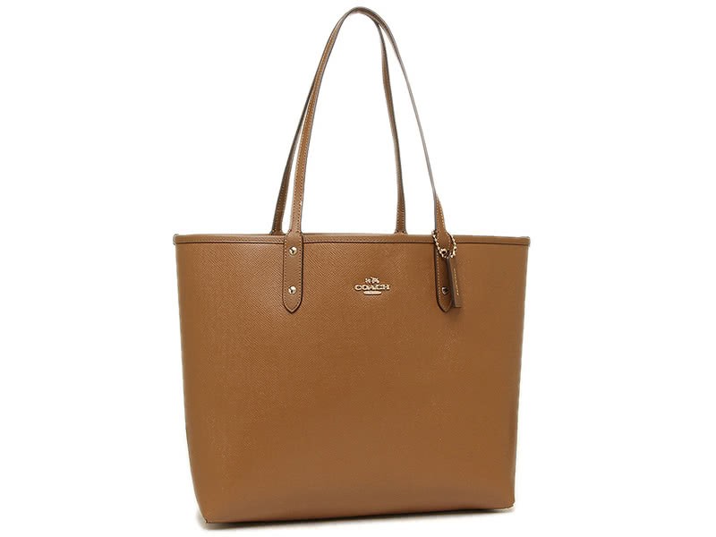 Coach Reversible Signature City Tote Khakhi Brown 5