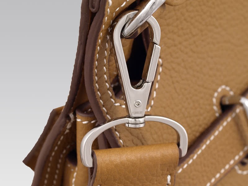 Hermes Jypsiere 34 Messenger Bag Clemence Gold 8