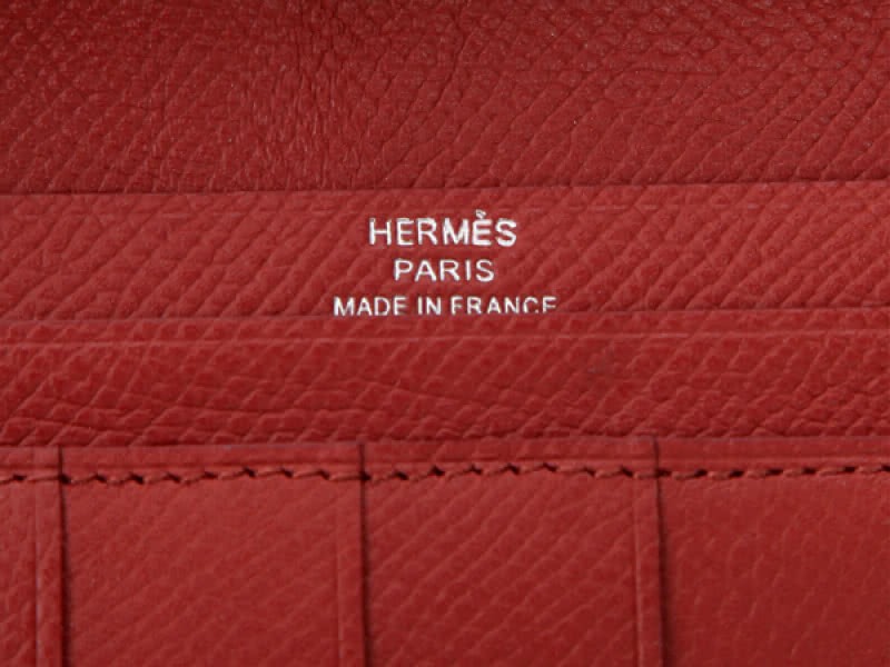 Hermes Epsom Original Calfskin Bearn Japonaise Bi-Fold Brown 4