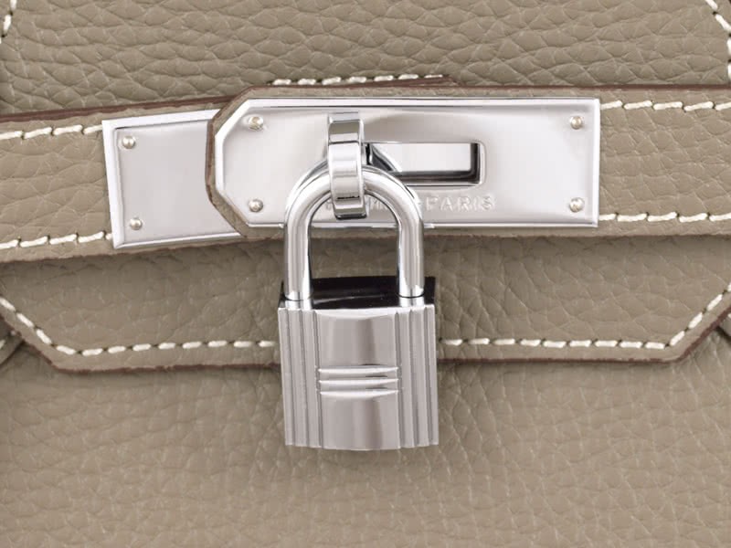 Hermes Birkin 35cm Togo Clemence Gris Clair 6