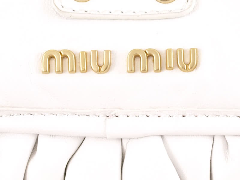Miu Miu Small Coffer Bag White 8