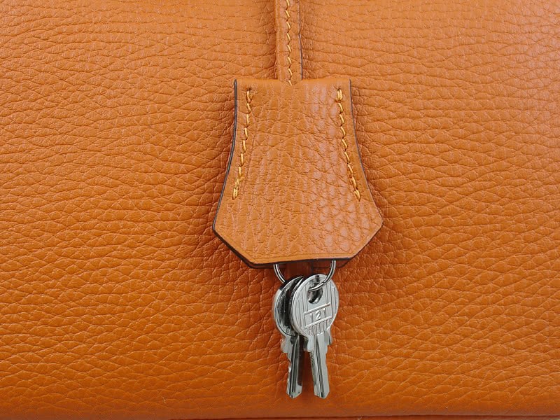 Hermes Birkin 25 Togo Leather Orange 8