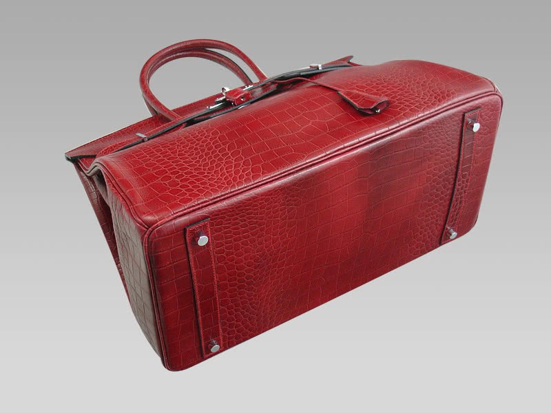 Hermes Birkin 40cm Crocodile Red 5