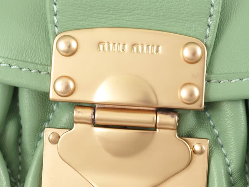 Miu Miu Small Coffer Bag Green 7